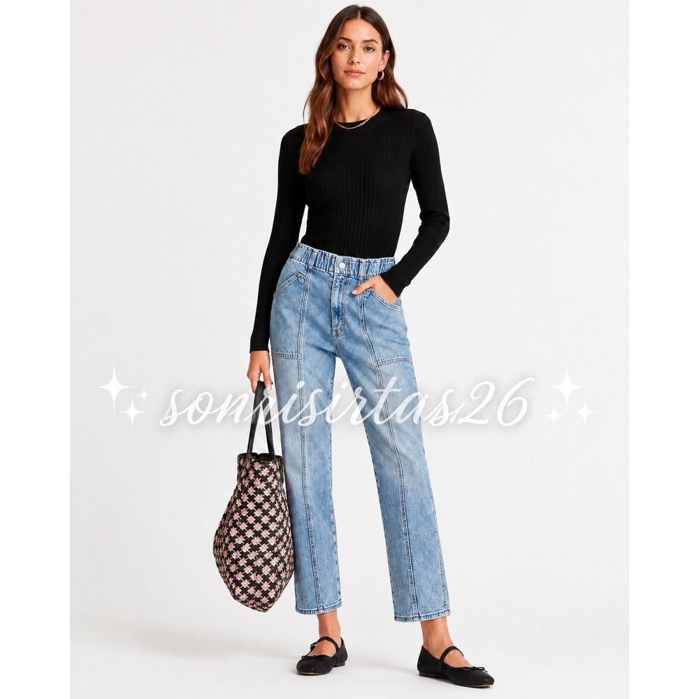 MOTHER Superior The Springy Ankle Jeans 15 Minutes of Fame High Rise Straight